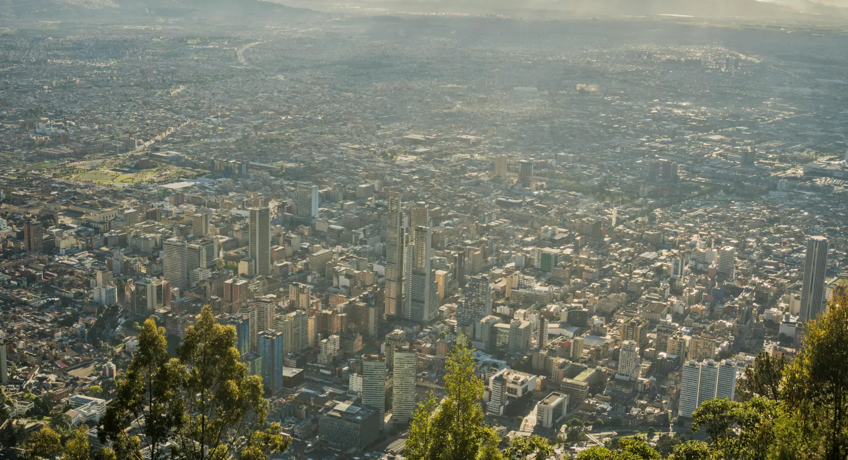 Panorámica de la ciudad de Bogotá