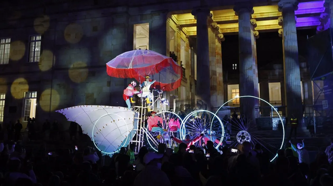 evento navideño en la plaza de bolivar bogotá