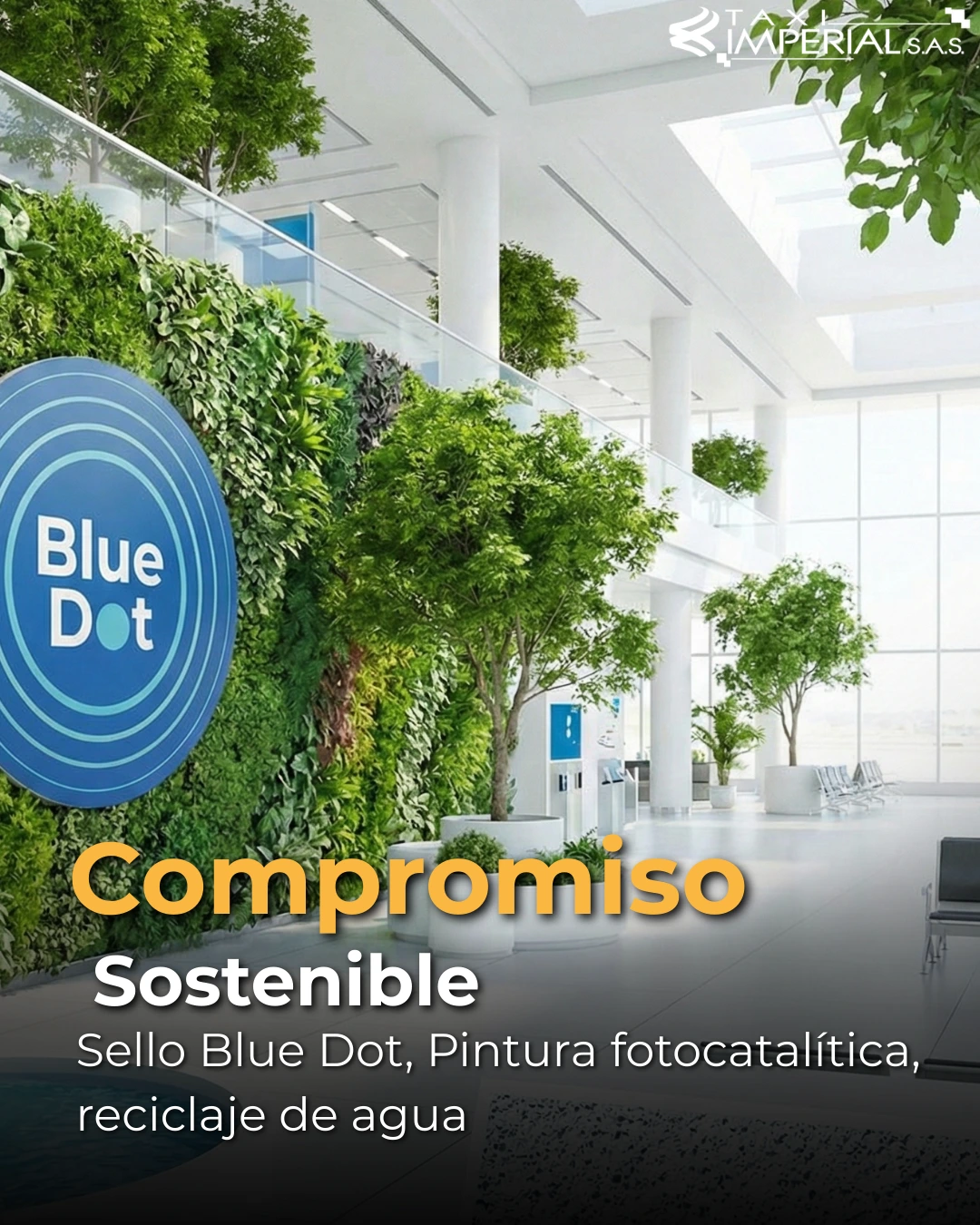 Ilustraci&oacute;n del los logros de sostenibilidad del aeropuerto el dorado en 2025