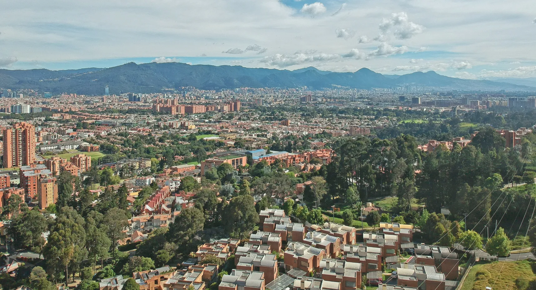 Vista panorámica de Bogotá