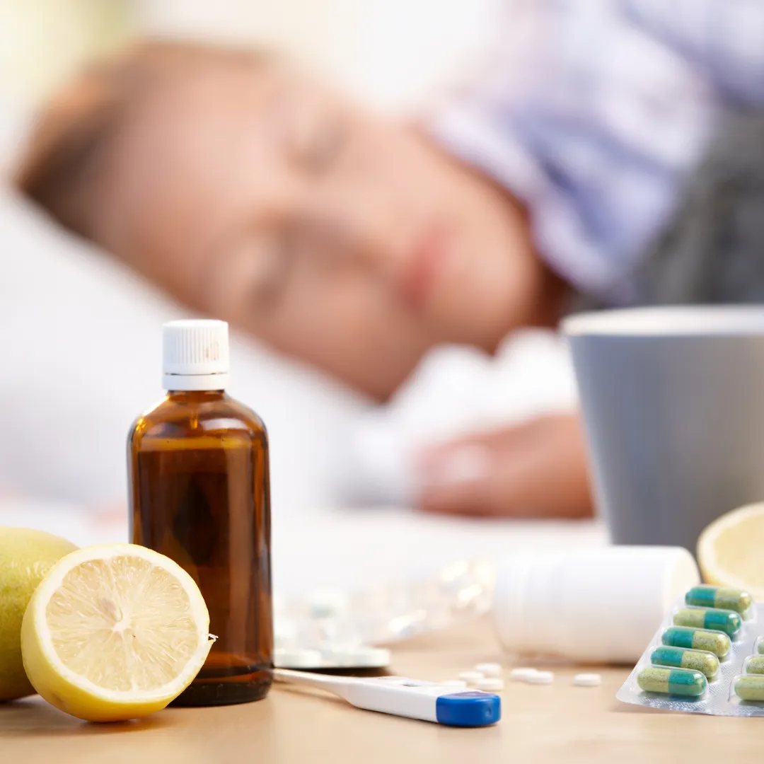 persona enferma en cama